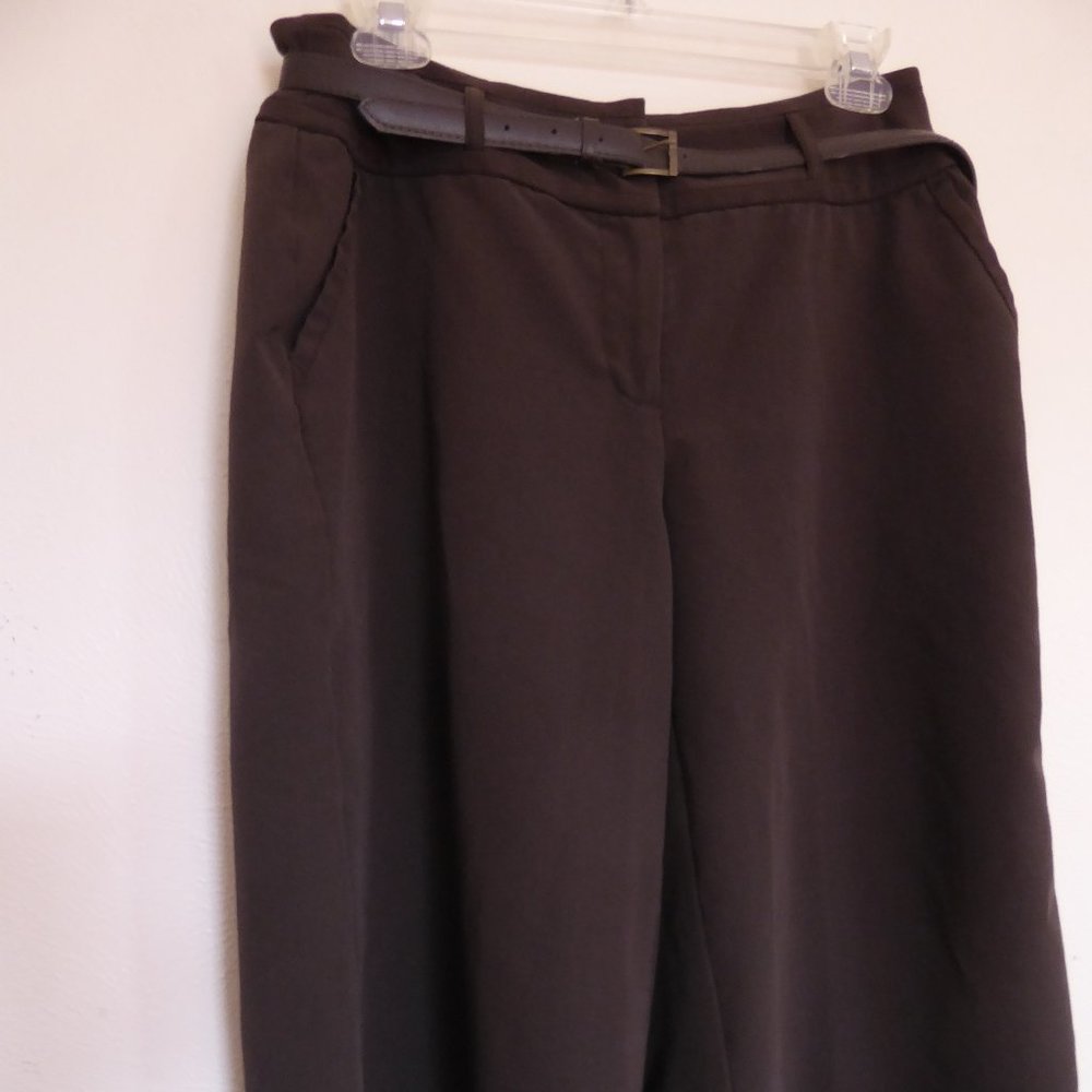 Brown Wide Leg Capri Pants - by East 5th